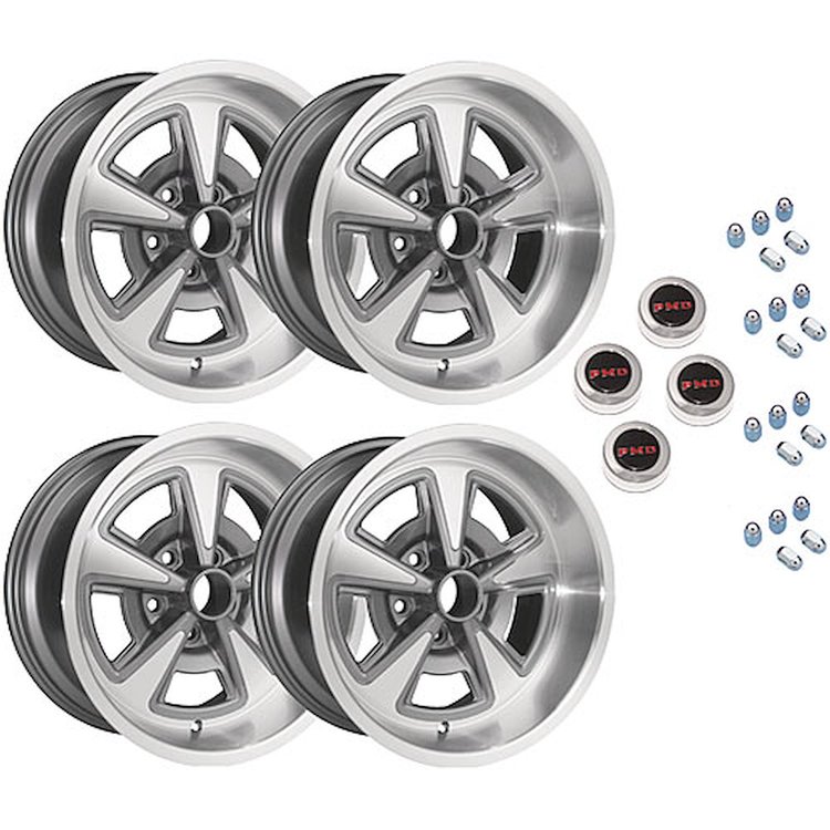 RTWSB1 Pontiac Rally II Staggered Wheel Kit [Size: 17" x 8"/9"]