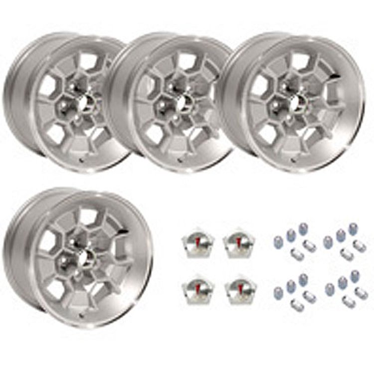 SHW1795K Honeycomb Wheel Kit [Size: 17" x 9"] Finish: Silver Center & Clear Coated Machined Edge