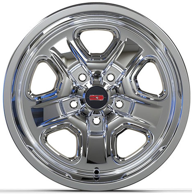 SS2W178CHR Super Stock II Wheel [Size: 17" x 8"] Finish: Chrome w/Machined Lip