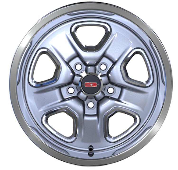 SS2W178SLV Super Stock II Wheel [Size: 17" x 8"] Finish: Silver Powder Coated w/Machined Lip