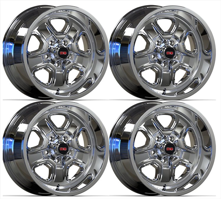 SS2WCHRSTK Super Stock II Staggered [Size: 17" x 8"/9"] Finish: Chrome