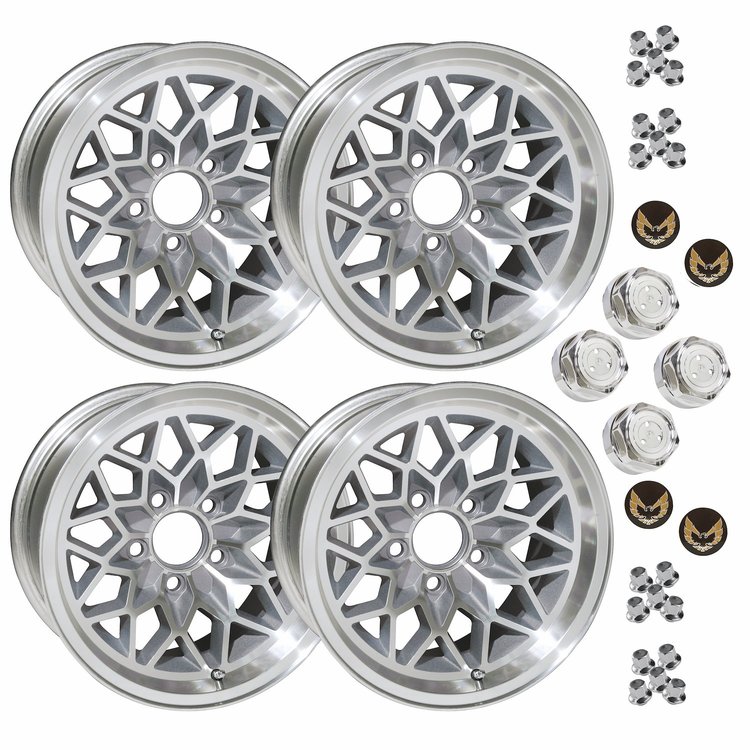 SSF179KG Snowflake Wheel Kit [Size: 17" x 9"] Finish: Silver Painted Recesses & Gloss Clear Coat