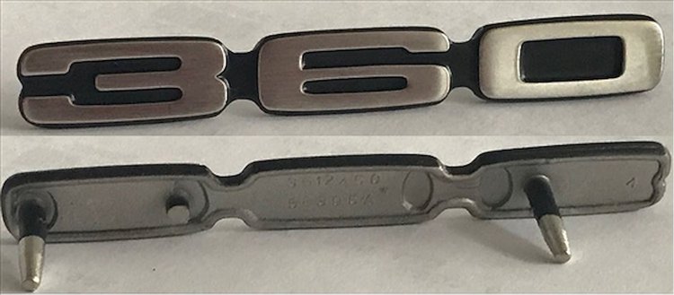 FENDER EMBLEM 71-72 360