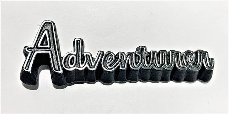 Adventurer Dash Emblem 1974-1979 Dodge Truck