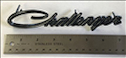 CHALLENGER GRILLE NAMEPLA