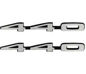 440 Emblem 1969 Plymouth GTX 1969-1970 Dodge Coronet R/T, Super Bee w/ Ramcharger hood 1970 Sport Fury
