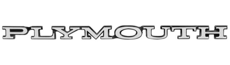 Plymouth Hood and Trunk Lid Emblem 1972-1976 Plymouth