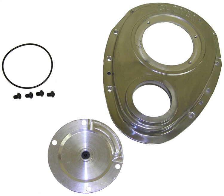 9-221 SB-Chevy Quick Button Timing Cover Built-in Cam Button