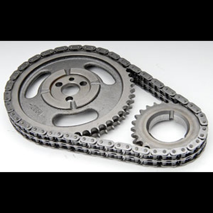 True Roller Timing Chain BB-Chevy with aligned bore block, .005" reduced