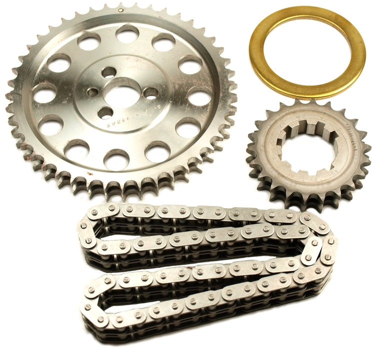 9-3500WX9 Street Billet True Roller 9-Keyway Timing Chain 1955-96 Chevy: Small Block and V6