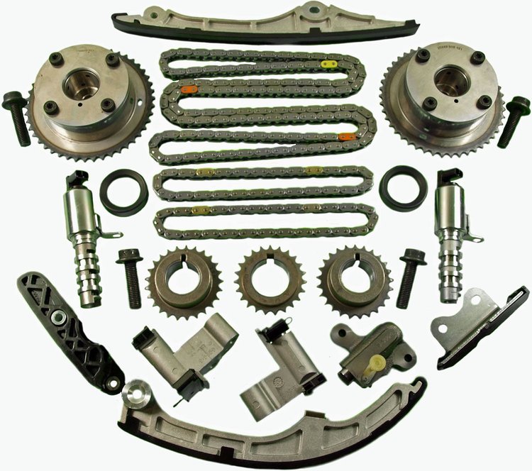 9-4226SVVT Engine Timing Chain Kit w/VVT Sprockets for 2007-2011 Ford 3.5L, 3.7L V6 Engines