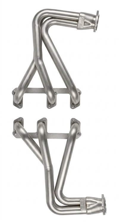 B1-SEC Full-Length Header Set, 1927-1948 Buick V6 [Silver Ceramic Coating]
