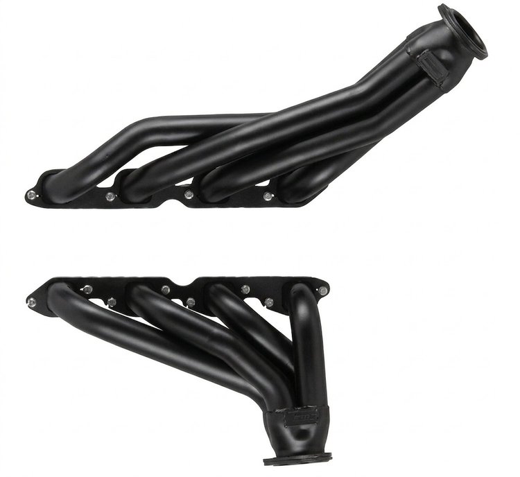 BB3-BEC Shorty Header Set, 1968-Up Chey Chevelle/El Camino w/Big Block Chevy [Black Satin Ceramic Coating]
