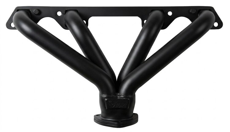 BNH1-BEC Shorty Header Set, Buick Nailhead 364-425ci [Black Satin Ceramic Coating]