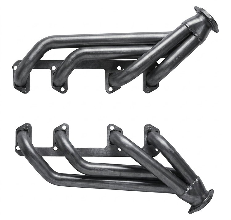 BSV8-P Shorty Header Set, 1964-Up Buick Skylark 300-340ci [Raw/Unfinished]