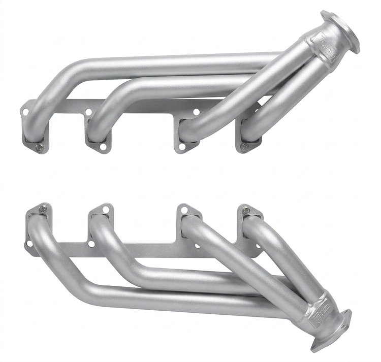 BSV8-SEC Shorty Header Set, 1964-Up Buick Skylark 300-340ci [Silver Ceramic Coating]