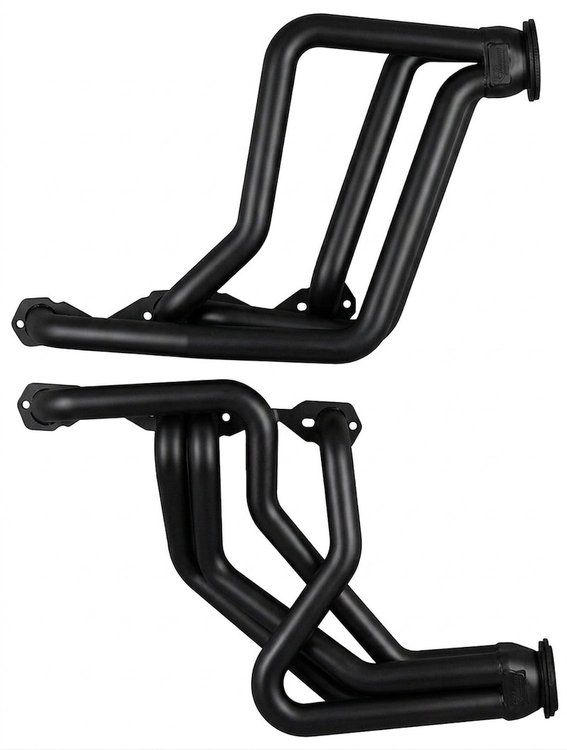 C12-134-BEC Full-Length Header Set, SBC, GM A-Body, 1970-1974 Chevy Camaro, 1 3/4 in. Primary Tubes [Black Satin Ceramic]