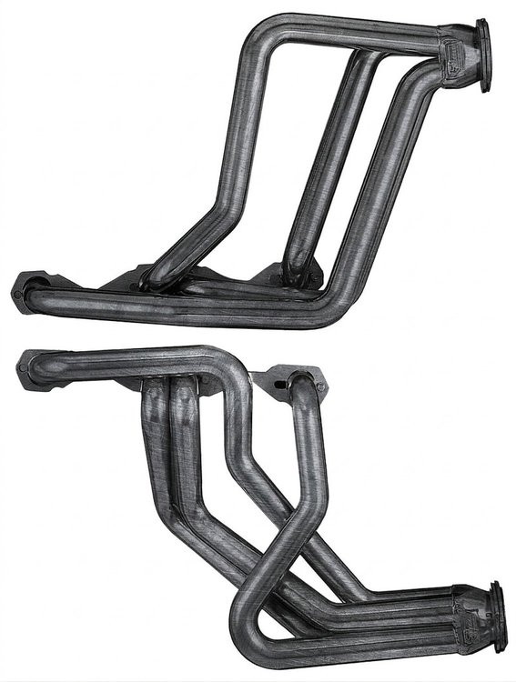 C12-134-P Full-Length Header Set, Small Block Chevy, GM A-Body, 1970-1974 Chevy Camaro, 1 3/4 in. Primary Tubes [Raw/Unfinished]