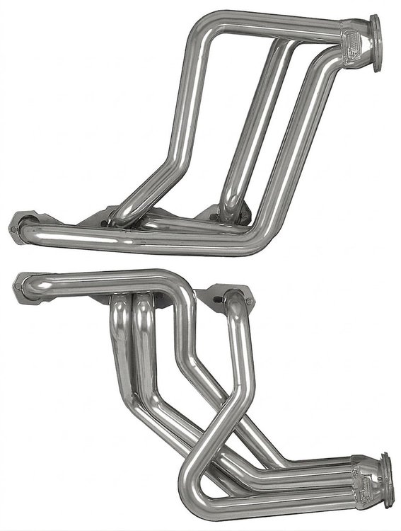 C12-134-SEC Full-Length Header Set, SBC, GM A-Body, 1970-1974 Chevy Camaro, 1 3/4 in. Primary Tubes [Silver Ceramic Coating]