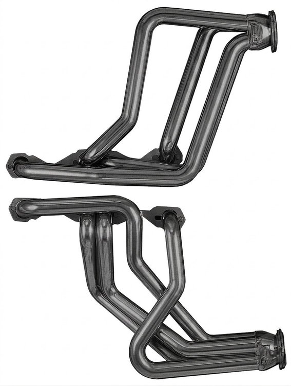 C12DP-134-P Full-Length Header Set, SBC, GM A-Body, 1970-1974 Chevy Camaro, D-Port Flange, 1 3/4 in. Primary [Raw/Unfinished]