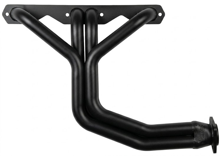 C3-BEC Full-Length Header Set, Small Block Chevy [Black Satin Ceramic Coating]