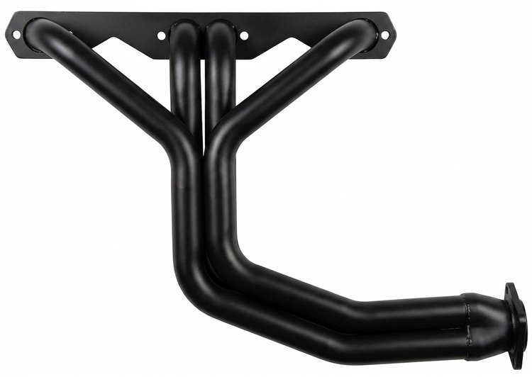 C32-BEC Full-Length Header Set, Small Block Chevy [Black Satin Ceramic Coating]