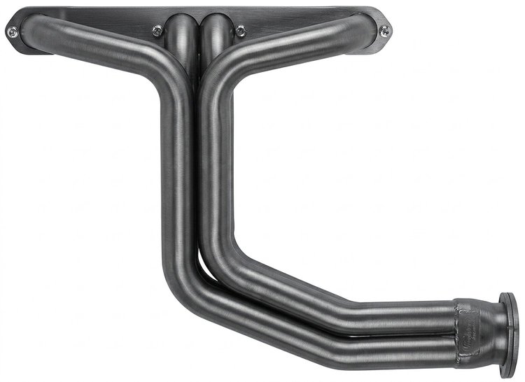C32AP-P Full-Length Header Set, Small Block Chevy, Angle Plug [Raw/Unfinished]