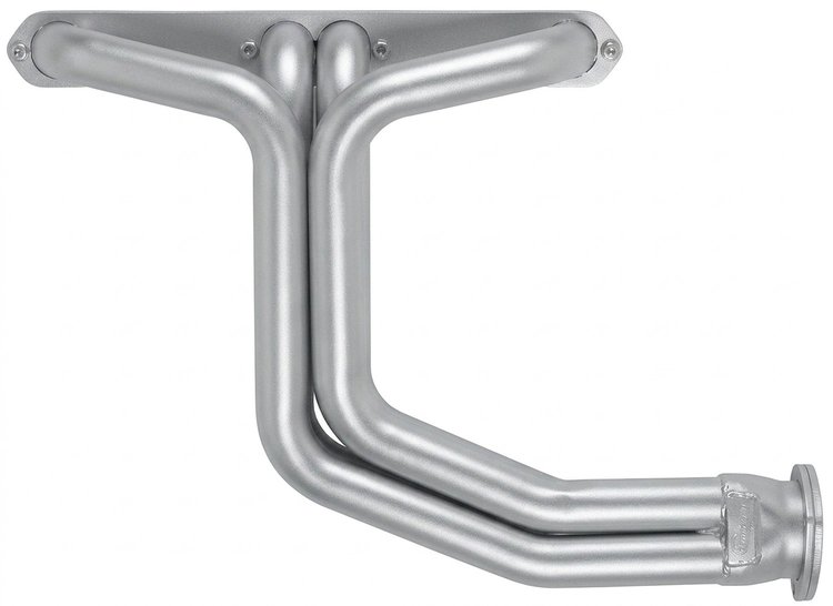 C33DP-SEC Full-Length Header Set, Small Block Chevy, D-Port Flange [Silver Ceramic Coating]