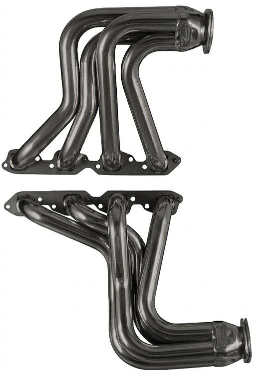 C5-P Full-Length Header Set, 1932-1948 Chevy Cars/Trucks, 1949-1963 Chevy Cars, 1948-Up Ford Trucks w/BBC [Raw/Unfinished]