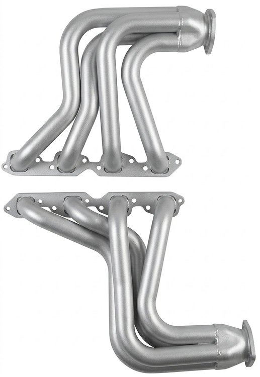 C5-SEC Full-Length Header Set, 32-48 Chevy Cars/Trucks, 49-63 Chevy Cars, 48-Up Ford Trucks w/BBC [Silver Ceramic Coating]