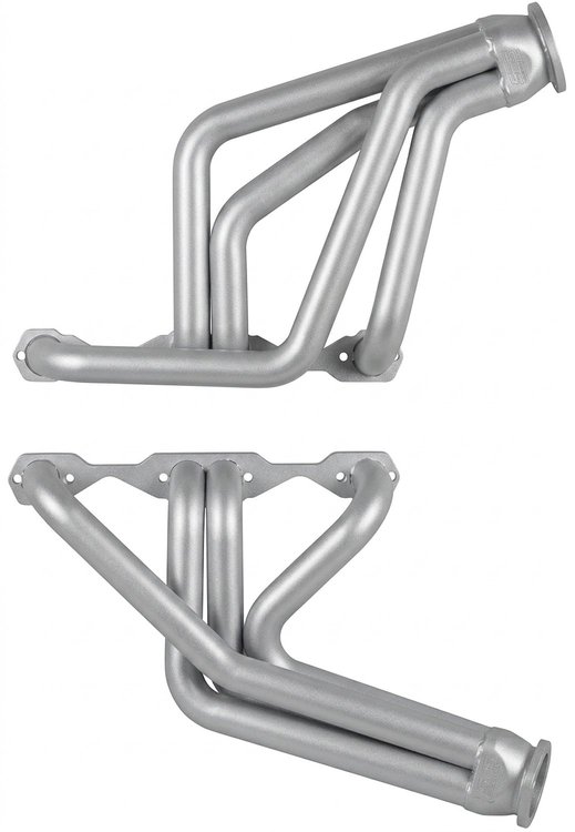 C56-SEC Full-Length Header Set, 1955-1957 Chevy Cars w/Small Block Chevy [Silver Ceramic Coating]