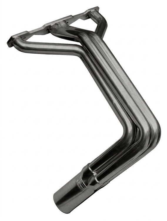 C567FDP-P Fenderwell Header Set, 1955-1957 Chevy Cars w/Small Block Chevy, D-Port Flange [Raw/Unfinished]