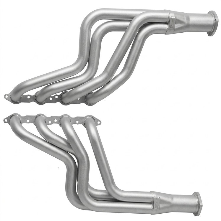 C7LS-SEC Full-Length Header Set, 1964-1977 GM A-Body w/LS Engine [Silver Ceramic Coating]