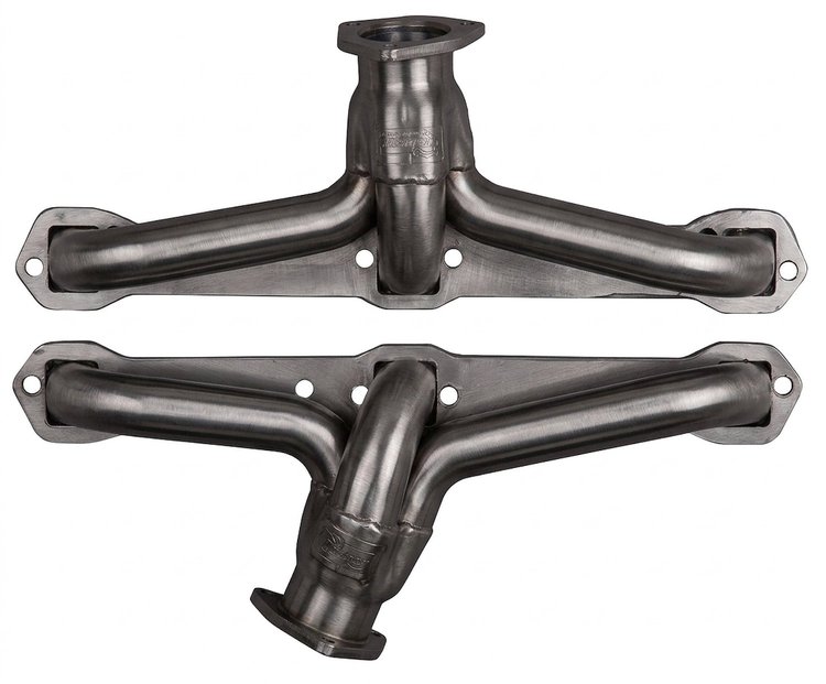 CAD391-P Shorty Header Set, 1951-1965 Cadillac Cars w/390-429ci [Raw/Unfinished]