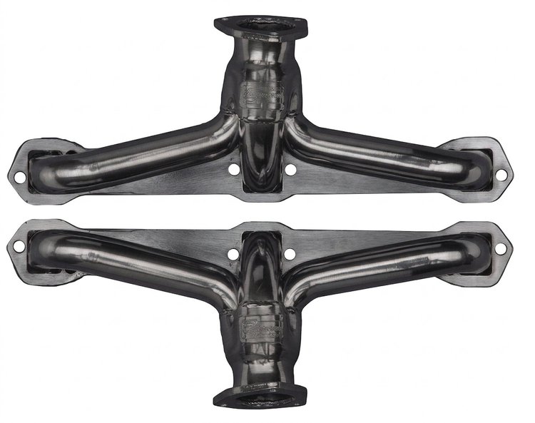 CAD392-P Shorty Header Set, Cadillac 390-429ci [Raw/Unfinished]