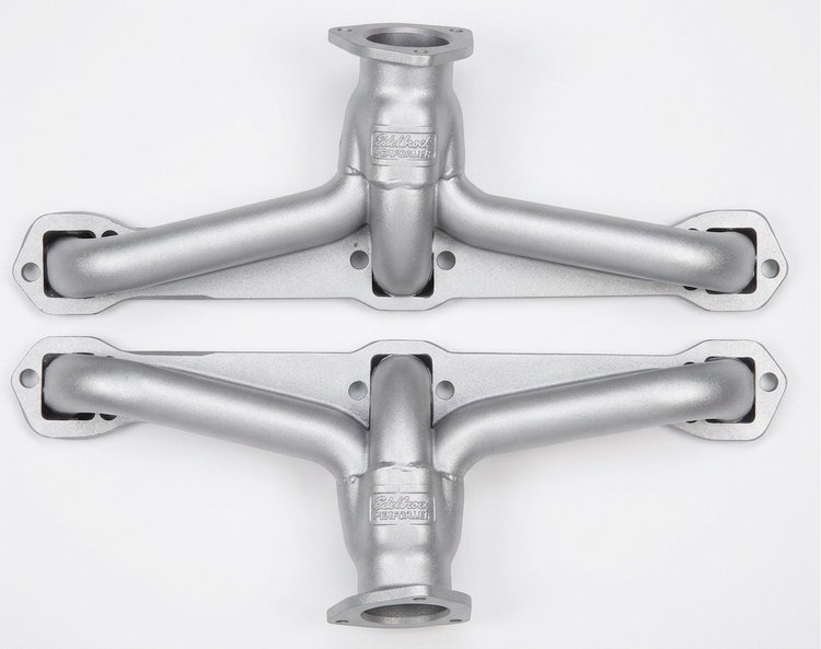CAD392-SEC Shorty Header Set, Cadillac 390-429ci [Silver Ceramic Coating]