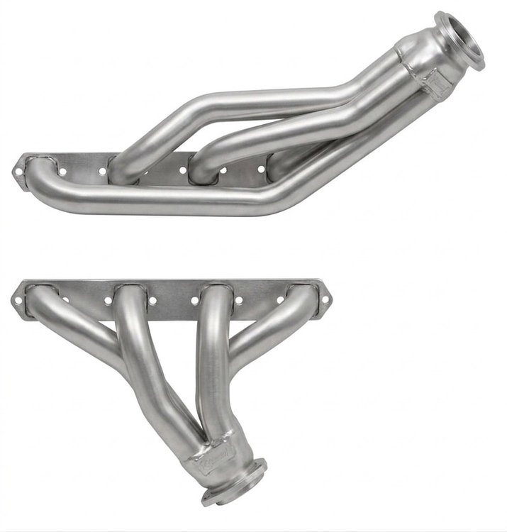 CAD700-SEC Shorty Header Set, 1965-1977 Cadillac 425-500ci [Silver Ceramic Coating]