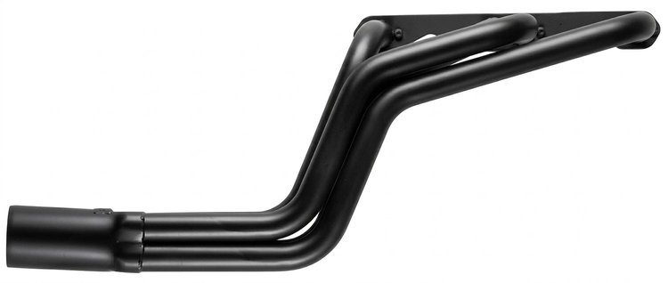 CBH10048-BEC Roadster Header, Model-T through 1934 Fenderless Applications w/SBC, 48 in. Turnout Length [Black Satin Ceramic]