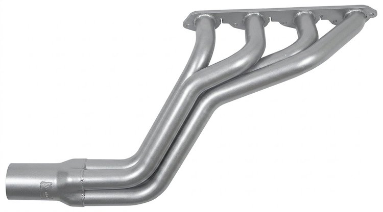 CBR101-SEC Roadster Header, Big Block Chevy, 26 in. Turnout Length [Silver Ceramic Coating]