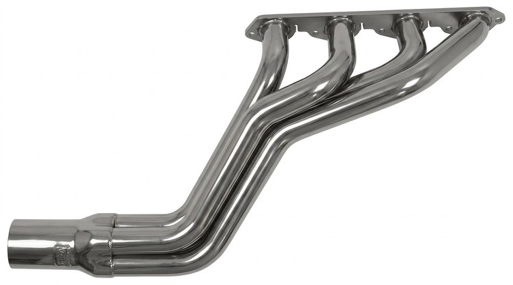 CBR10136-SEC Roadster Header, Big Block Chevy, 36 in. Turnout Length [Silver Ceramic Coating]