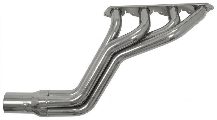 CBR10148-SEC Roadster Header, Big Block Chevy, 48 in. Turnout Length [Silver Ceramic Coating]