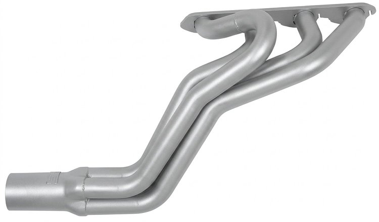 CBR102-SEC Roadster Header, Big Block Chevy, 26 in. Turnout Length [Silver Ceramic Coating]