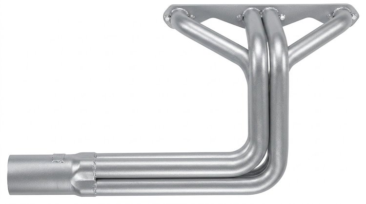 CBR409-SEC Roadster Header, Chevy 348-409 “W” Engines, 26 in. Turnout Length [Silver Ceramic Coating]