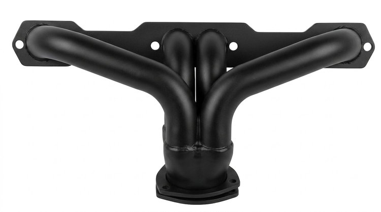 CC1-BEC Shorty Header Set, Small Block Chevy [Black Satin Ceramic Coating]