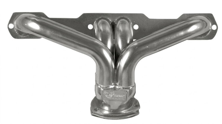CC1-SEC Shorty Header Set, Small Block Chevy [Silver Ceramic Coating]
