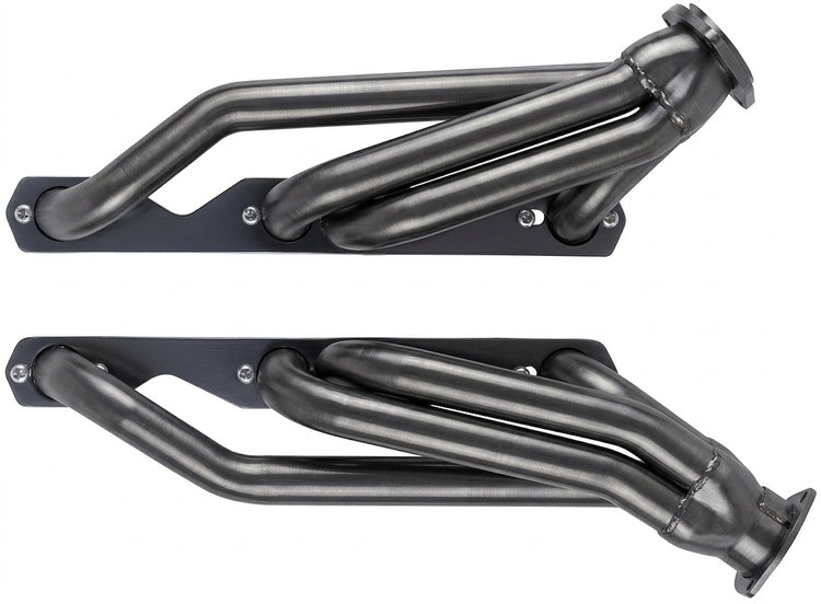 CC10-158-P Shorty Header Set, 1964-Up Chevy Chevelle/El Camino & Trucks w/Small Block Chevy, Straight Plug [Raw/Unfinished]