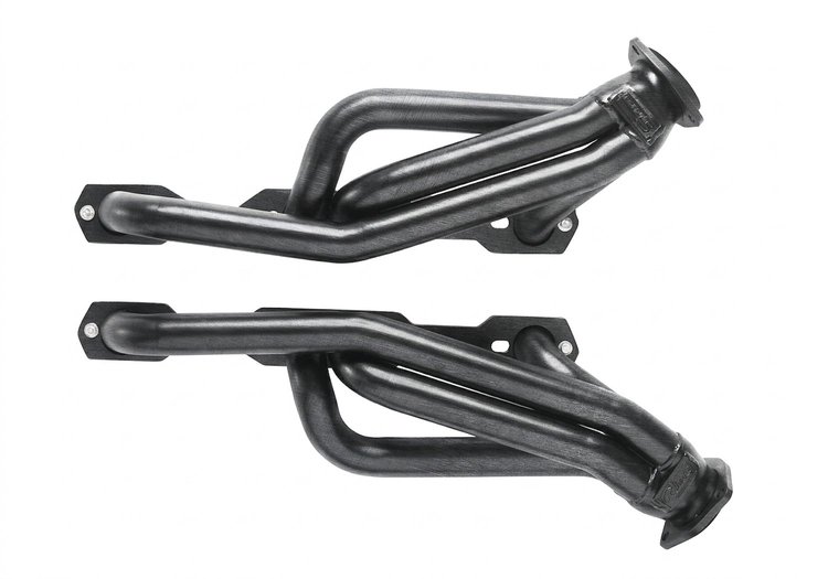 CC10AP-158-P Shorty Header Set, 1964-Up Chevy Chevelle/El Camino & Trucks w/SBC, Angle or Straight Plug [Raw/Unfinished]