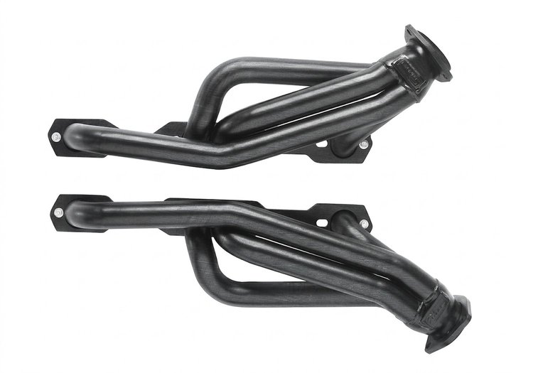 CC10AP-P Shorty Header Set, 1964-Up Chevy Chevelle/El Camino & Trucks w/SBC, Angle or Straight Plug [Raw/Unfinished]