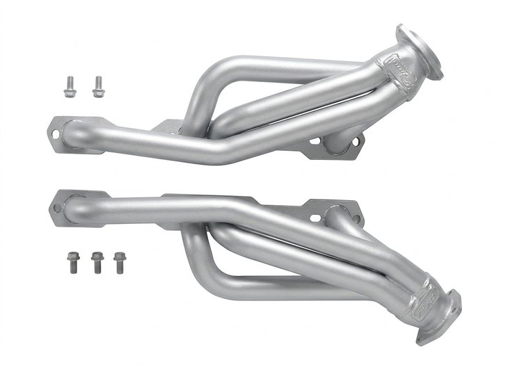 CC10DP-SEC Shorty Header Set, 1964-Up Chevy Chevelle/El Camino & Trucks w/Small Block Chevy [Silver Ceramic Coating]