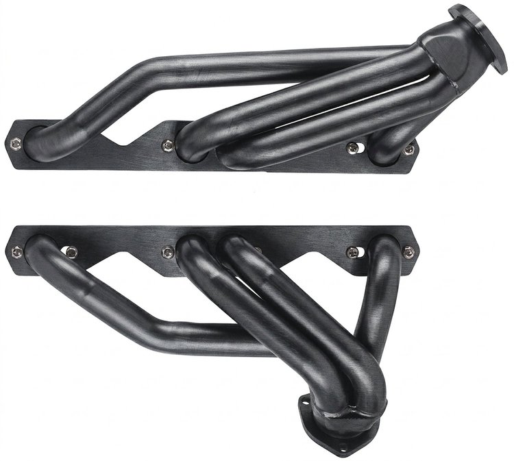 CC12-P Shorty Header Set, 1964-1977 Chevy Chevelle/El Camino w/Small Block Chevy, Manual Transmission [Raw/Unfinished]